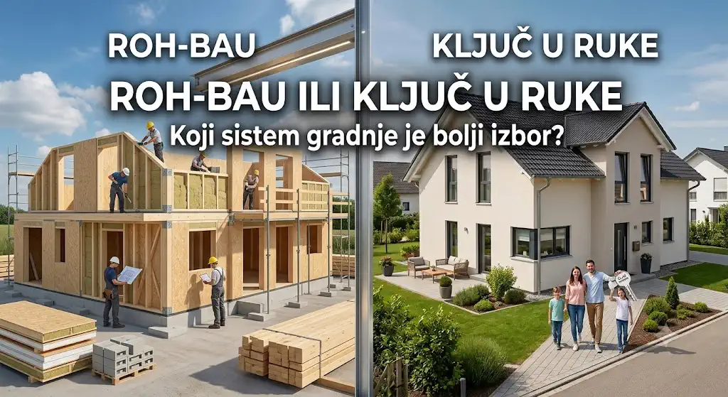 Roh-Bau ili ključ u ruke – poređenje sistema izgradnje montažne kuće