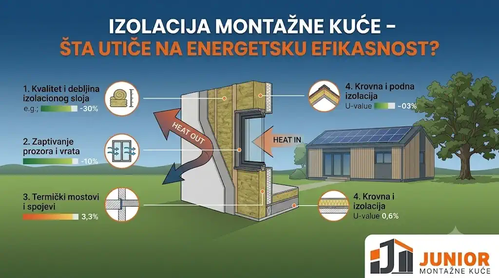 Izolacija montažne kuće – šta utiče na energetsku efikasnost
